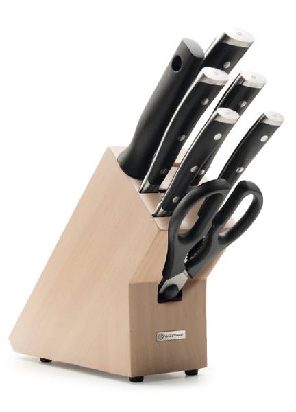 Messerblock Classic Ikon 8-teilig Braun - Holzwerkstoff - Holz teilmassiv - 2 x 2 x 1 cm