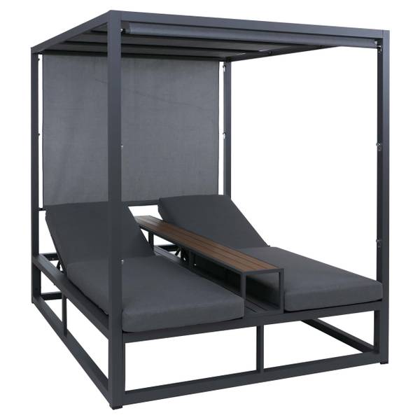 Lounge-Gartenliege P81 Grau