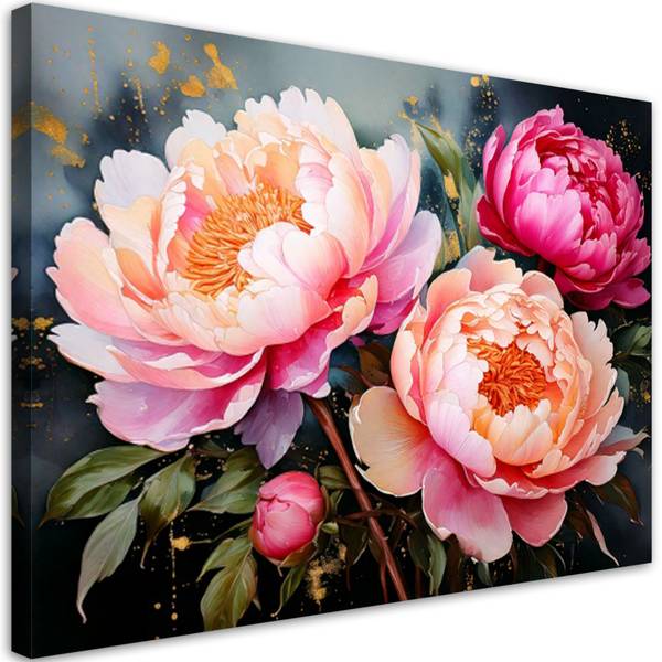 Wandbild Blumen 60 x 40 cm