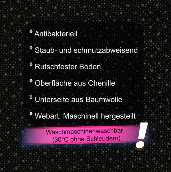 Kurzflorteppich Soliel Chenille 160 x 230 x 160 cm