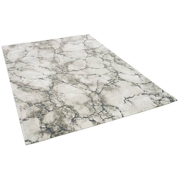 Venezia Teppich Marmor Opitk Grau - Textil - 120 x 1 x 170 cm