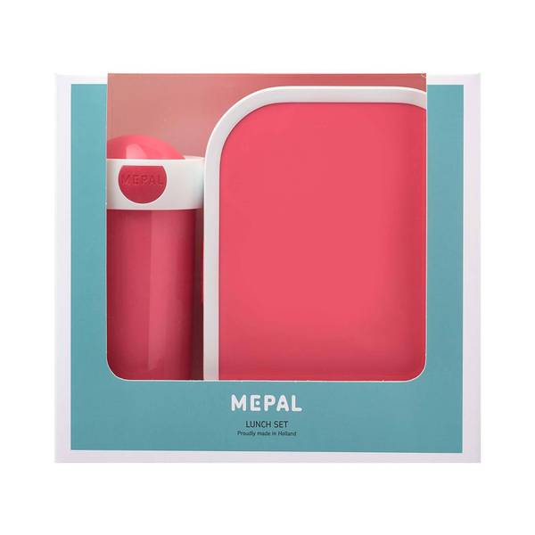 Lunchset VB Campus 2-teilig Pink - Kunststoff - 8 x 19 x 21 cm