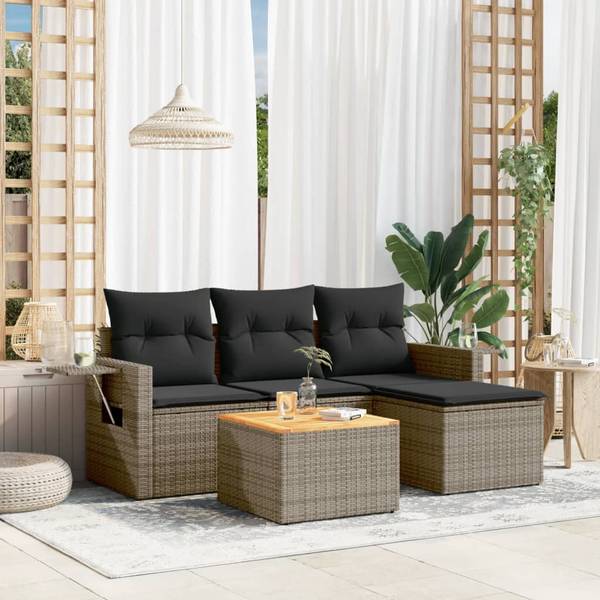 Garten-Lounge-Set 3035751 (5-teilig) Grau