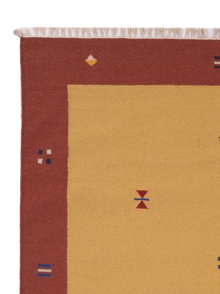 Kurzflorteppich Modern Gelb - Naturfaser - 170 x 1 x 240 cm