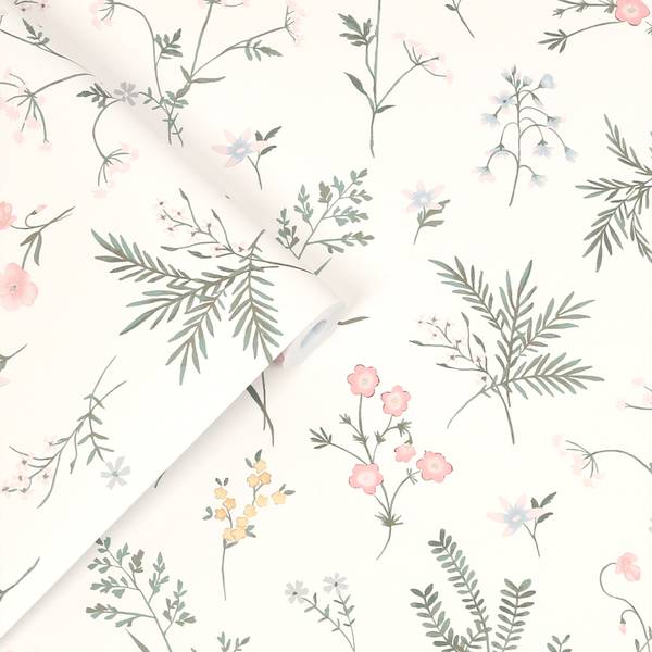 Vliestapete Bauernhof Pink - Fleece - 52 x 1000 x 2 cm