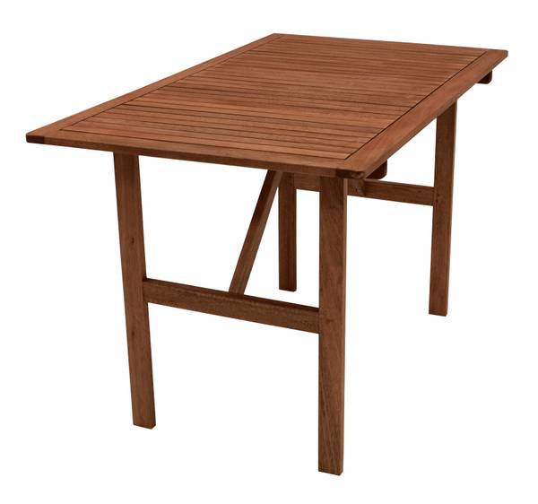 Tisch BRASILIA 120x70cm, Eukalyptus Braun - Eukalyptus - 120 x 74 x 70 cm