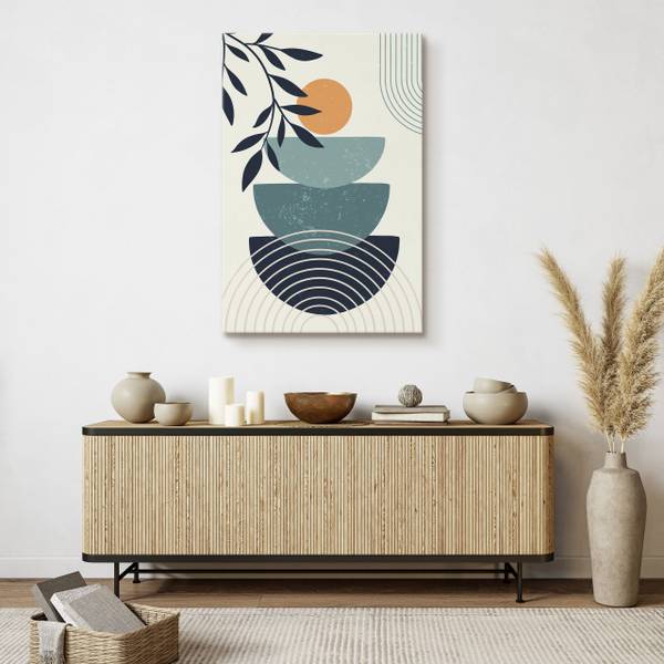 Leinwandbild Sonne 40 x 60 x 60 cm