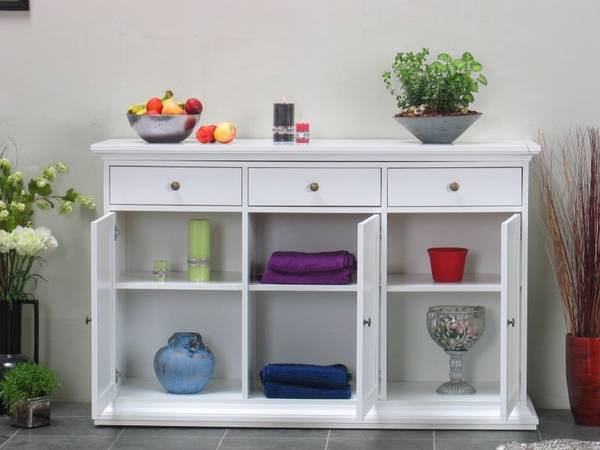Sideboard Venedig Cremeweiß - Weiß
