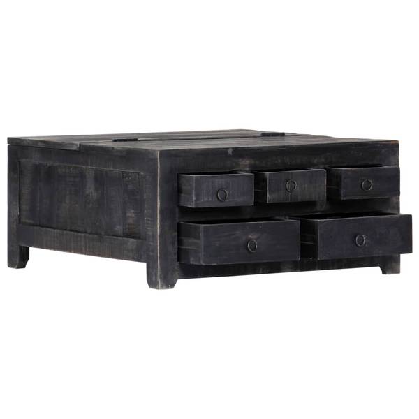 Couchtisch M603386 Schwarz - Massivholz - 20 x 30 x 65 cm