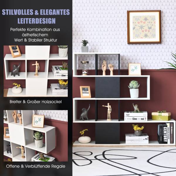 5-stöckiger Raumteiler 61405792 Holzwerkstoff - 120 x 109 x 20 cm