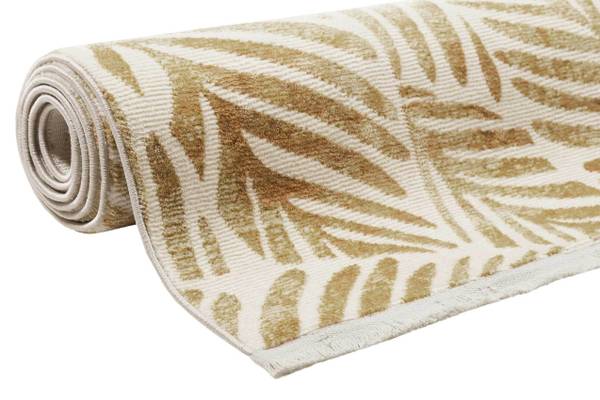 Kurzflorteppich Victoria Gold - Polyester - 80 x 2 x 150 cm