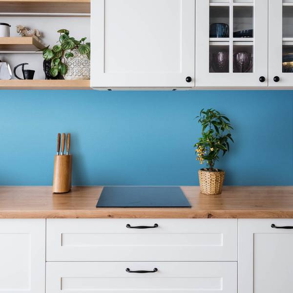 Selbstklebendes Wandpaneel Blaue Blau - Polyester PVC - 100 x 50 x 0 cm