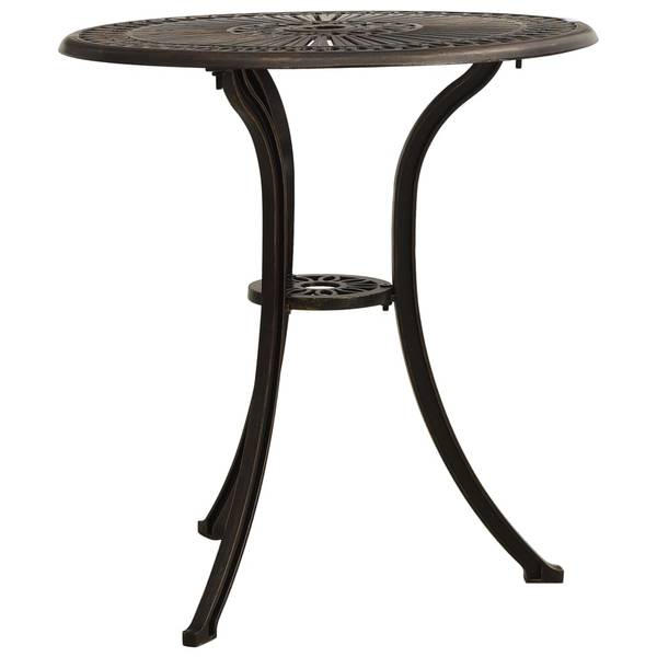 Table de jardin 3006375 Marron - Aluminium - 62 x 65 x 62 cm