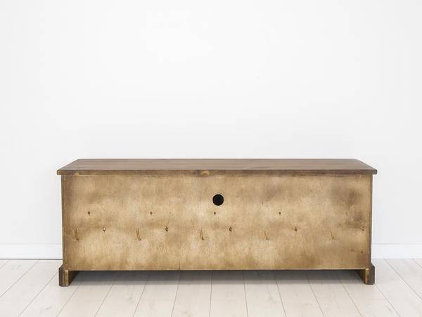 TV-schrank Rustyk 1 Braun - Kiefer - Stahl - 152 x 56 x 45 cm