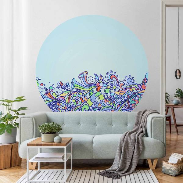 Sommerlicher Blütentraum 150 x 150 cm