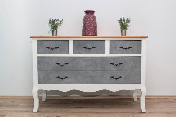 Meubelfolie Ash Form grijs - kunststof - 100 x 50 x 50 cm