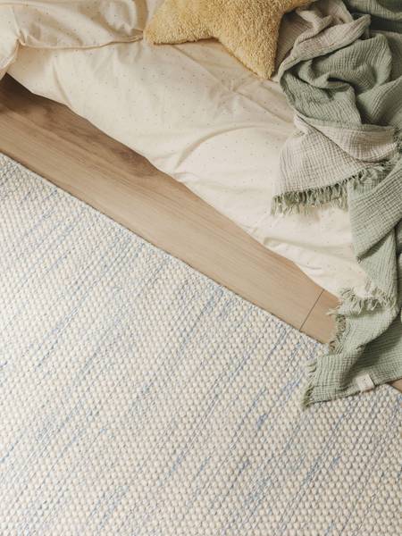 Handgewebter Kinderteppich Rocky Blau - 90 x 130 cm