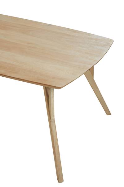 Tisch QUENZA Braun - Massivholz - 100 x 76 x 220 cm