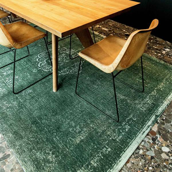 Flachgewebter Teppich Medallion 80 x 150 cm