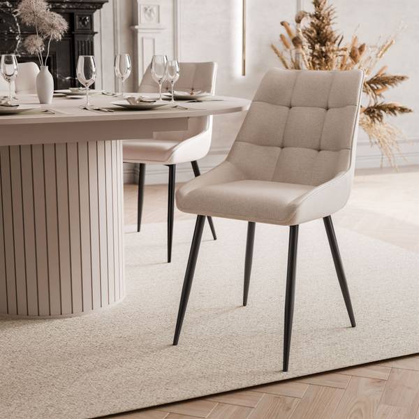 Esszimmer-Set ELODIE Beige - Kaschmir
