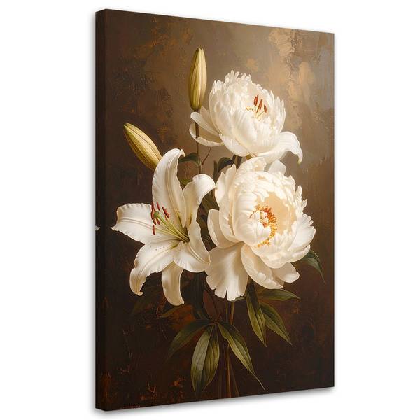 Wandbild Blumenstrauß 80 x 120 cm