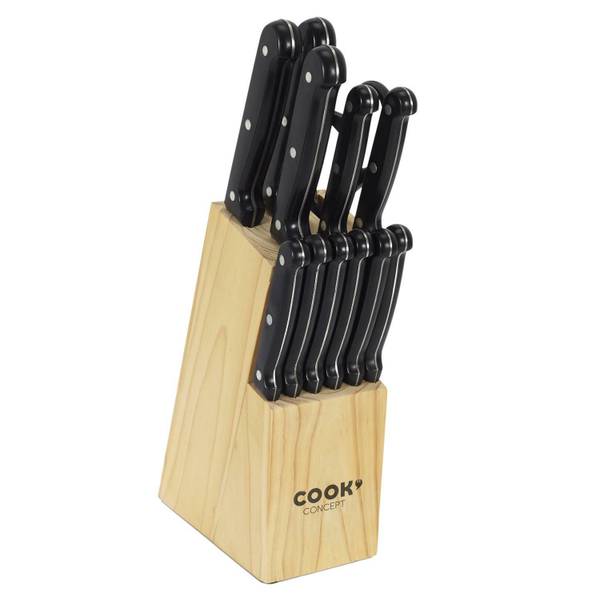 Messerset Cook Concept 12er Set Metall - Kunststoff - 14 x 37 x 9 cm
