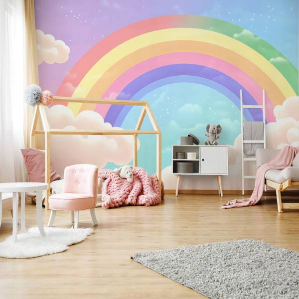 Fototapete Kinderzimmer Regenbogen 350 x 250 cm
