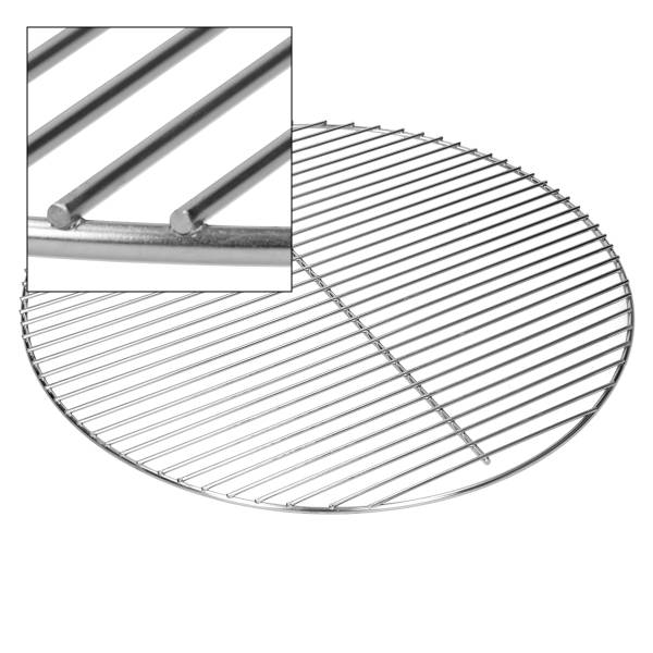 Runder Edelstahl Grillrost Ø 54.5 cm Silber - Samt - 55 x 1 x 55 cm