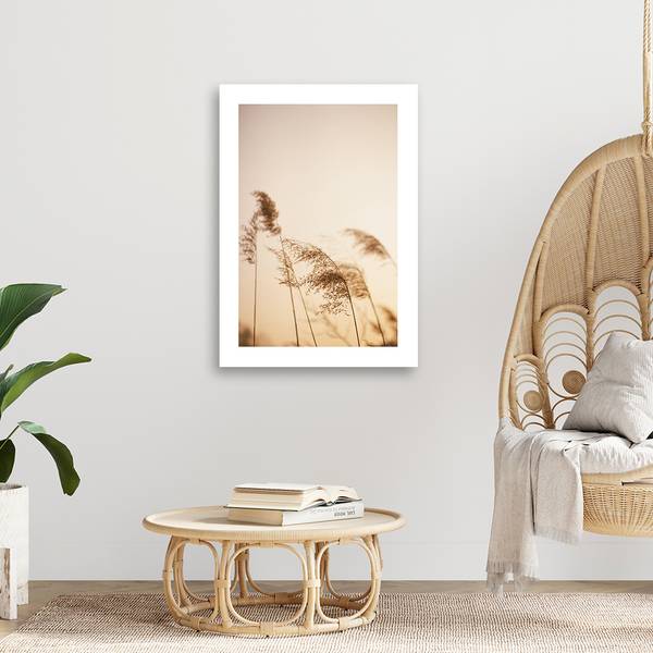 Tableau déco roseaux 70 x 100 cm