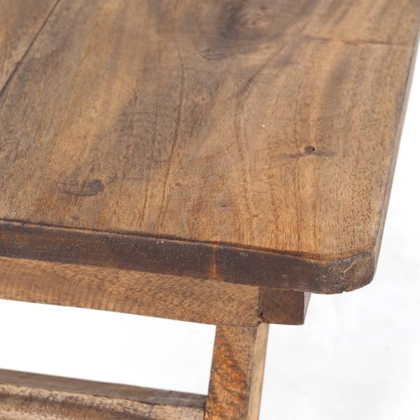 Tablett-Tisch FOLD Braun - Massivholz - 60 x 22 x 40 cm