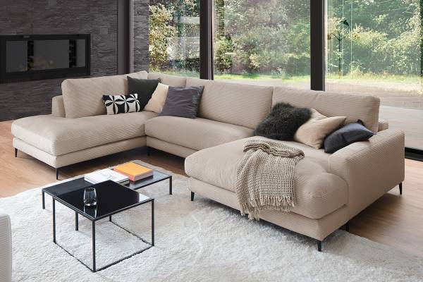 Wohnlandschaft CARA Taupe