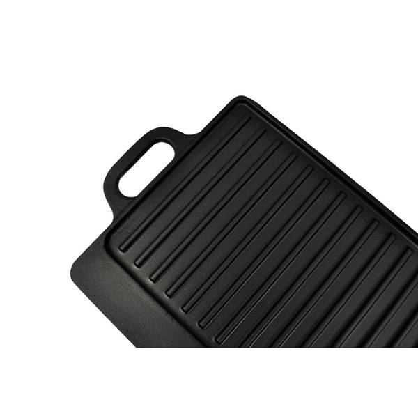 Grillplatte 50126 Schwarz - Eisen - 23 x 2 x 38 cm