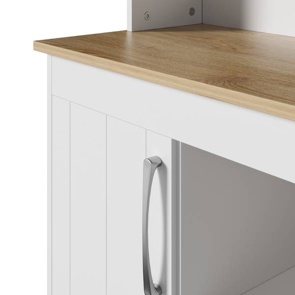 Sideboard Eurynom Ⅶ Marron - Blanc - Bois manufacturé - 106 x 175 x 39 cm