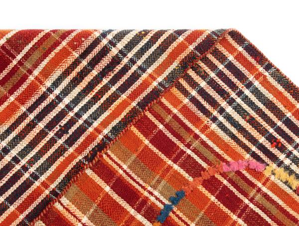 Tapis Jajim XIII Orange - Laine - 140 x 1 x 185 cm