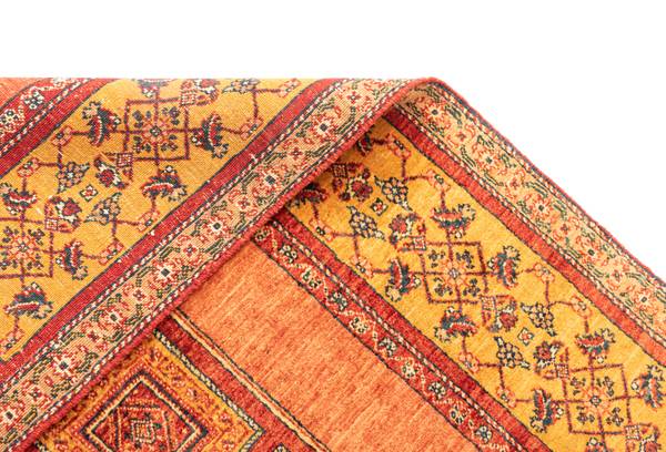 Vloerkleed Kashkuli CCXVIII oranje - wol - 107 x 1 x 169 cm