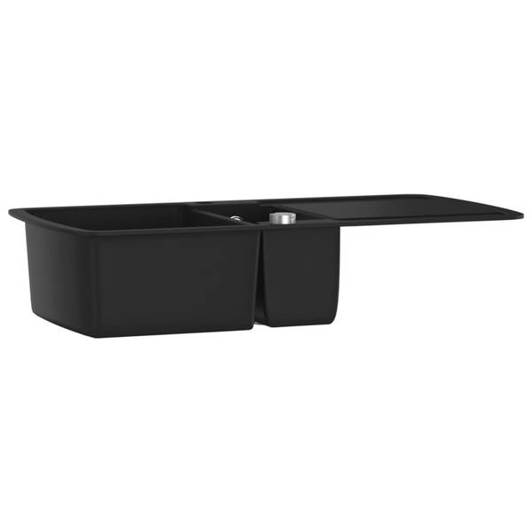 Einbauspüle DE363 Schwarz - Stein - 960 x 500 x 20 cm