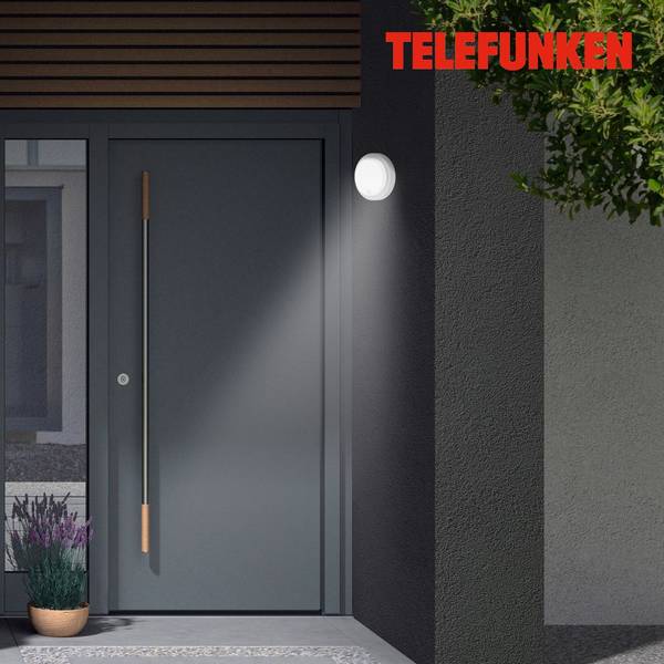 Au�enwandleuchte DORTMUND Silber - ABS - 17 x 6 x 17 cm