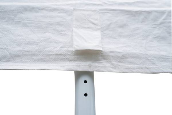 Großraumzelt MAXIMA Weiß - Textil - 400 x 300 x 800 cm