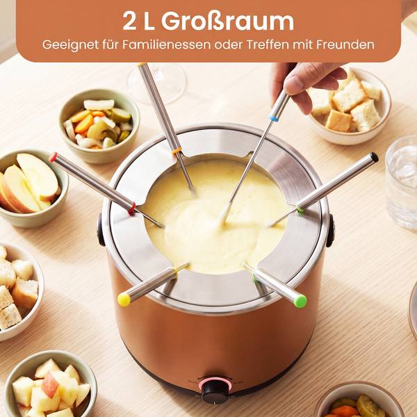 Fondues QE32864PQ Braun - Metall - 19 x 17 x 19 cm