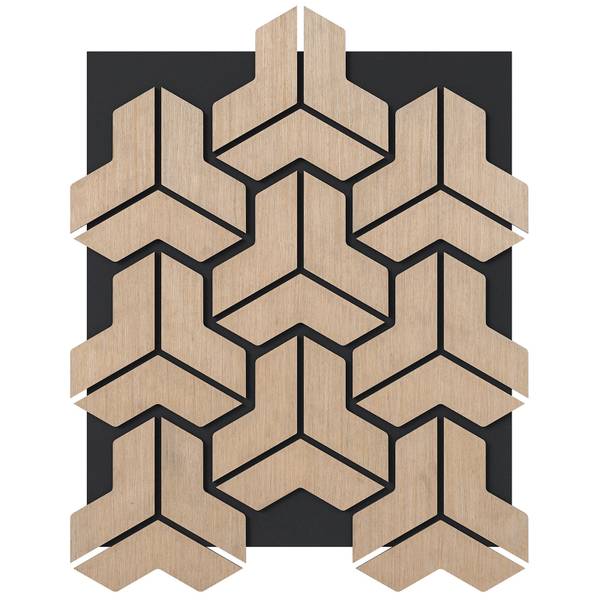 Akustikpaneele TL32620ZM 4er Set Braun - Holzwerkstoff - 65 x 2 x 83 cm