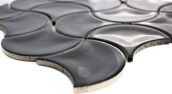 Mosaikfliesen FS 11B Schwarz - Keramik - 28 x 28 x 28 cm