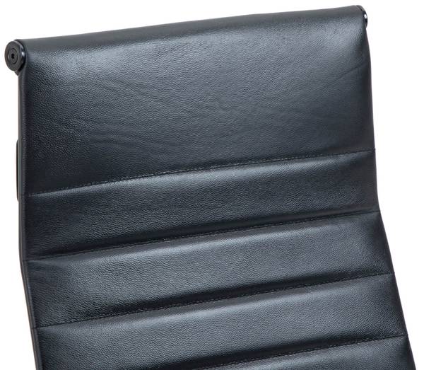Chefsessel Kolumbus Schwarz - Echtleder - 58 x 105 x 66 cm
