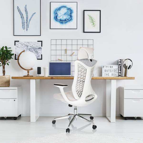 Bürostuhl FALEO W Grau - Polyester - 67 x 129 x 69 cm