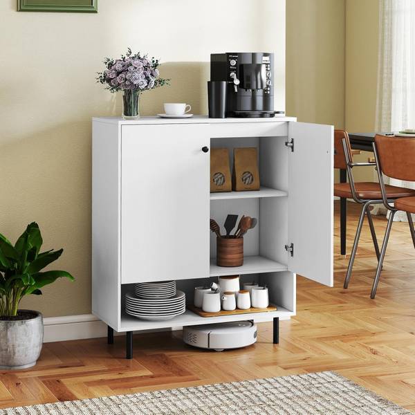 Sideboard VH34841 Weiß - Holzwerkstoff - 35 x 95 x 75 cm