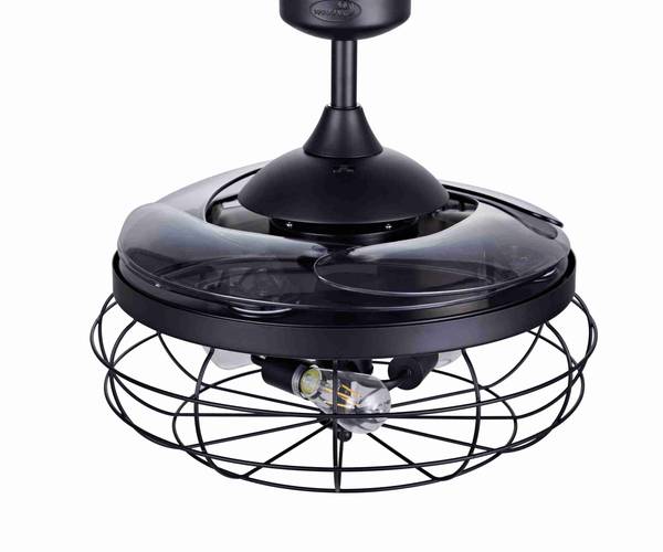 Deckenventilator Industri Schwarz