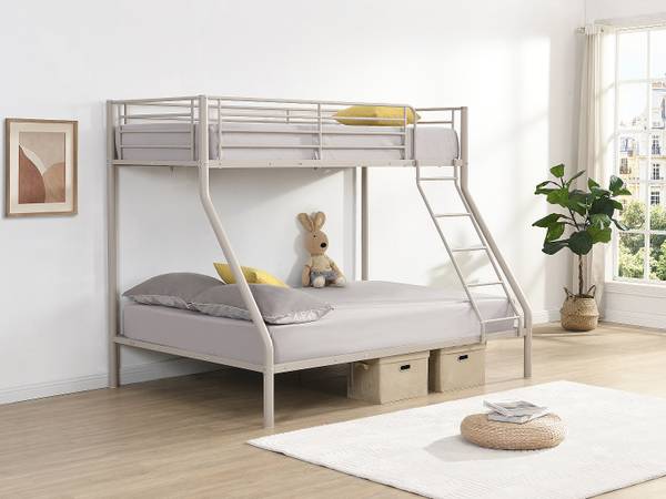 Etagenbett ELEVATIO Beige - Metall - 199 x 163 x 147 cm