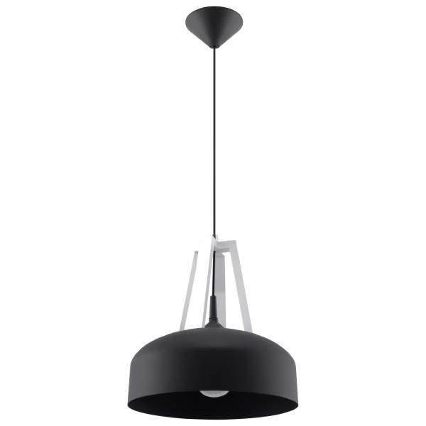 Pendelleuchte Casco Weiß - Stahl - 30 x 85 x 30 cm