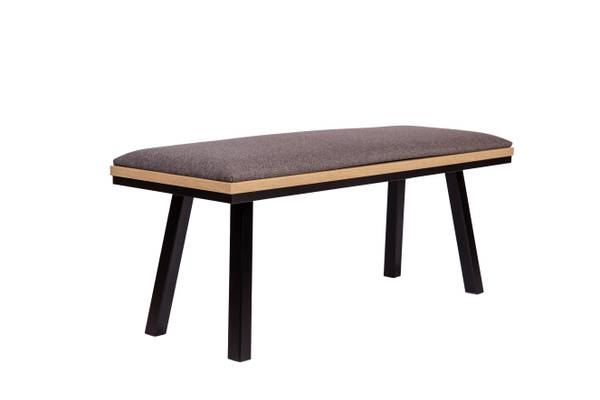 Essgruppe Die Elegante Ti II (3er Set) Schwarz - Grau - Eiche Dekor - Steingrau