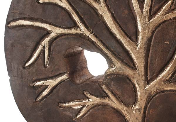 Dekofigur TREE Braun - Massivholz - 6 x 27 x 27 cm
