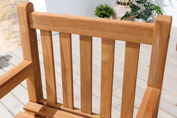 Gartenstuhl EMPIRE TEAK Braun - Teakholz - 60 x 92 x 64 cm